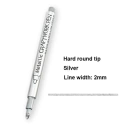 2/1Pc Gold Silver Brush Metallic Marker Pens Permanent Art Marker For Manga Crafts Scrapbooking Stationery School Art Supplies