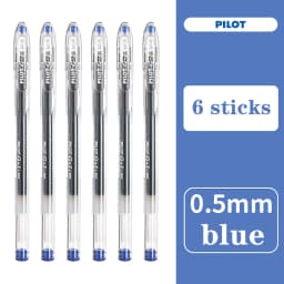 6 Pcs Japan PILOT Gel Pens BL-G1 Test Special Gel Ink Pen Business Writing Signature Pen 0.5mm School Supplies Stationery