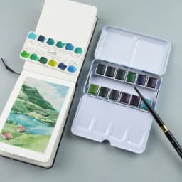 SeamiArt Watercolor Paint Solid Transparent Acuarelas Travel Hand Account Water Color Painting Illustration Art Supplies