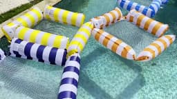 Water Hammock Recliner Inflatable Floating Swimming Mattress Pool Float Mats Sea Mattress Pool Party Inflatable Pool Accessories