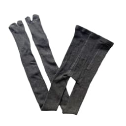 High Quality Combed Cotton Split Toe Woman Leggings Solid Color Comfortable Soft Two-Toed Japanese Women Tabi Long Socks Tights