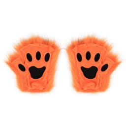 Wolf Paw Gloves Faux Fur Cat Fingerless Mittens Winter Warm Cosplay Halloween Fancy Party Costume Accessories