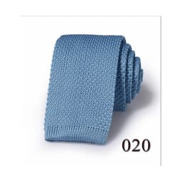 Fashion Men's Solid Colourful Knitted Ties Normal Classic Narrow Slim Neck Tie Woven Plain Cravate Narrow Neckties Gravatas