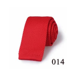 Fashion Men's Solid Colourful Knitted Ties Normal Classic Narrow Slim Neck Tie Woven Plain Cravate Narrow Neckties Gravatas