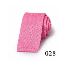 Fashion Men's Solid Colourful Knitted Ties Normal Classic Narrow Slim Neck Tie Woven Plain Cravate Narrow Neckties Gravatas