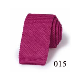 Fashion Men's Solid Colourful Knitted Ties Normal Classic Narrow Slim Neck Tie Woven Plain Cravate Narrow Neckties Gravatas