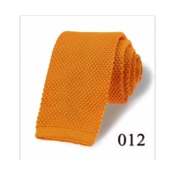 Fashion Men's Solid Colourful Knitted Ties Normal Classic Narrow Slim Neck Tie Woven Plain Cravate Narrow Neckties Gravatas