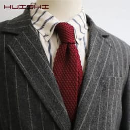 Fashion Men's Solid Colourful Knitted Ties Normal Classic Narrow Slim Neck Tie Woven Plain Cravate Narrow Neckties Gravatas