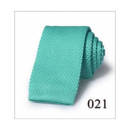 Fashion Men's Solid Colourful Knitted Ties Normal Classic Narrow Slim Neck Tie Woven Plain Cravate Narrow Neckties Gravatas