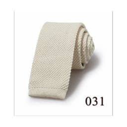 Fashion Men's Solid Colourful Knitted Ties Normal Classic Narrow Slim Neck Tie Woven Plain Cravate Narrow Neckties Gravatas