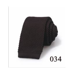 Fashion Men's Solid Colourful Knitted Ties Normal Classic Narrow Slim Neck Tie Woven Plain Cravate Narrow Neckties Gravatas