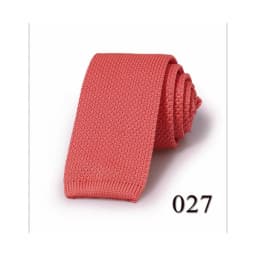 Fashion Men's Solid Colourful Knitted Ties Normal Classic Narrow Slim Neck Tie Woven Plain Cravate Narrow Neckties Gravatas