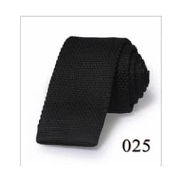 Fashion Men's Solid Colourful Knitted Ties Normal Classic Narrow Slim Neck Tie Woven Plain Cravate Narrow Neckties Gravatas