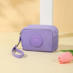 Women Three Layer Wallets Nylon Coin Purse New Korean Large Capacity Portable Oxford Cloth Coin Wallet Waterproof Portable Bag