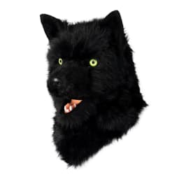 Furry Dog Mask Animal Full Head Wolf Realistic Masks for Halloween Carnival Fancy Dress Party Cosplay Costume Women Men