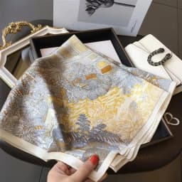 High-end Silk Scarf Lady 70*70cm Silk Square Scarf Women Soft Satin Hairband Neckerchief Tie Female Headband Foulard Bag Ribbon