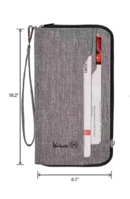 Large Capacity Unisex Diagonal Shoulder Passport Bag Waterproof And Multi-functional Travel Portable  Card Holder Passport Clip