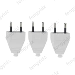 1PCS Rewirable European Power Cord CE Male Plug Female Socket Electrical Plug Industrial Vintage Style Rewire Plug 250V 2.5AA
