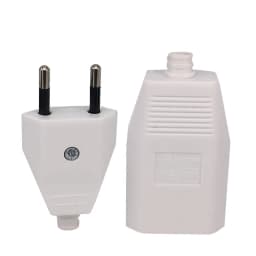 1PCS Rewirable European Power Cord CE Male Plug Female Socket Electrical Plug Industrial Vintage Style Rewire Plug 250V 2.5AA