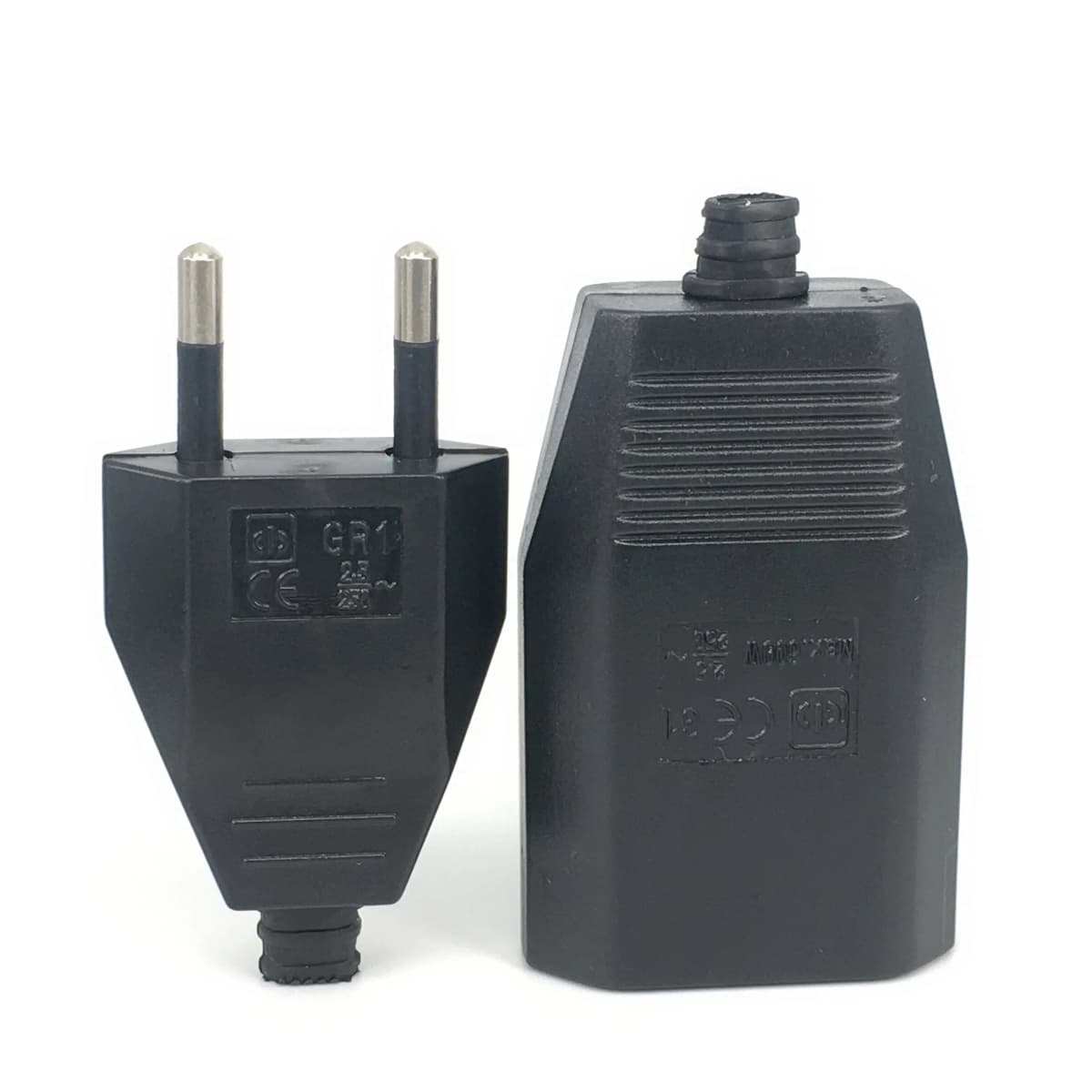 1PCS Rewirable European Power Cord CE Male Plug Female Socket Electrical Plug Industrial Vintage Style Rewire Plug 250V 2.5AA