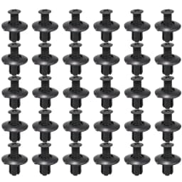 8mm Plastic Rivets Fasteners Screw Car Bumper Fender Black Rivet Car Fastener Clips for Toyota Focus Kia Nissan Yamaha