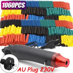 1060/530/127PCS Heat Shrink Tubing Kit 2:1 Shrinkable Wire Shrinking Wrap Wire Connect Cover Cable Repair Protection