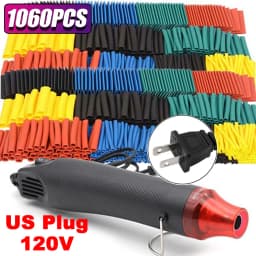 1060/530/127PCS Heat Shrink Tubing Kit 2:1 Shrinkable Wire Shrinking Wrap Wire Connect Cover Cable Repair Protection