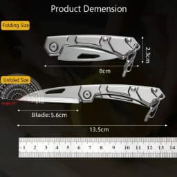 Stainless Steel Folding Knife Fruit Paring Vegetable Cutter Utility Knife Pocket Knife for Cooking Kitchen Accessories