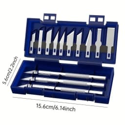 13pcs Metal Carving Knife Pen Art Seal Cutting Manual Combination Paper Cuttings Non-Slip Gadget DIY Precision Repair Tool