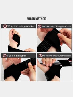 1 Pair Adjustable Wrist Wrap, Elastic Wrist Guard, Wrist Protection Band for Weight Lifting, Crossfit, Powerlifting, Strength Tr