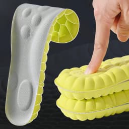 1Pair/2Pairs/4Pairs High Elasticity Latex Sport Insoles Soft Shoe Pads Arch Support Orthotic Insoles Breathable Deodorant Insole
