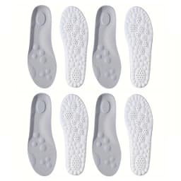1Pair/2Pairs/4Pairs High Elasticity Latex Sport Insoles Soft Shoe Pads Arch Support Orthotic Insoles Breathable Deodorant Insole