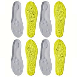 1Pair/2Pairs/4Pairs High Elasticity Latex Sport Insoles Soft Shoe Pads Arch Support Orthotic Insoles Breathable Deodorant Insole