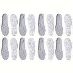 1Pair/2Pairs/4Pairs High Elasticity Latex Sport Insoles Soft Shoe Pads Arch Support Orthotic Insoles Breathable Deodorant Insole