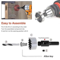 HSS Hole Saw 16-100mm Cobalt High Speed Steel M35 Stainless Steel Tool Set For Metal Stainless Steel Drilling Metalworking