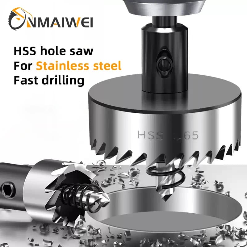 HSS Hole Saw 16-100mm Cobalt High Speed Steel M35 Stainless Steel Tool Set For Metal Stainless Steel Drilling Metalworking