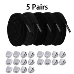No Tie Elastic Shoe Laces One Size Fits All Adult and Kids Shoes Shoelaces for Sneakers Shoelace Tieless Flat Expand Shoestrings