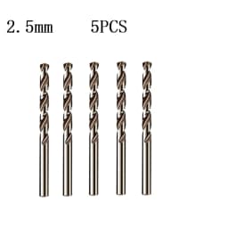 5/10pcs HSS M35 Cobalt Drill Bit 1mm 1.5mm 2mm 2.5mm 3mm For Stainless Steel Auger High Quality Drill Press Power Tool Parts