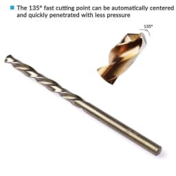 5/10pcs HSS M35 Cobalt Drill Bit 1mm 1.5mm 2mm 2.5mm 3mm For Stainless Steel Auger High Quality Drill Press Power Tool Parts