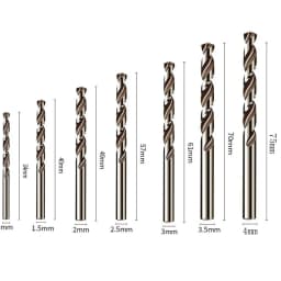 5/10pcs HSS M35 Cobalt Drill Bit 1mm 1.5mm 2mm 2.5mm 3mm For Stainless Steel Auger High Quality Drill Press Power Tool Parts