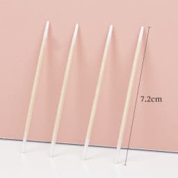 Disposable Ultra-small Double-end Wood Cotton Swab 100pcs Lint Free Micro Brushes Eyelash Extension Glue Removing Tools