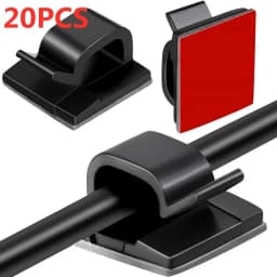 Cable Organizer Clips Wire Winder Holder Cord Protector USB Cable Management Adhesive Hooks Desk Clamp For Car Earphone Mouse