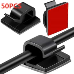 Cable Organizer Clips Wire Winder Holder Cord Protector USB Cable Management Adhesive Hooks Desk Clamp For Car Earphone Mouse