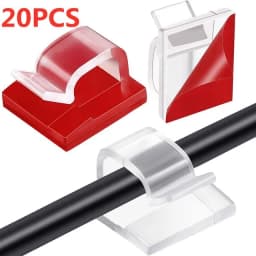 Cable Organizer Clips Wire Winder Holder Cord Protector USB Cable Management Adhesive Hooks Desk Clamp For Car Earphone Mouse