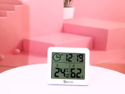 Digital Clock Desk Clock with Temperature Humidity Wall Clocks for Home Kitchen Office Desk Decorations NIDITON