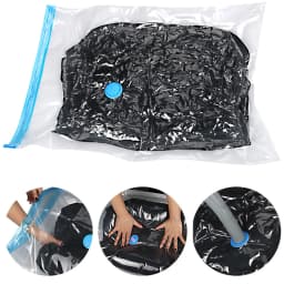 Vacuum Storage Bags With Valve Folding Compressed Space Saving Clothes Storage Big Size For Towel Cloth Blanket