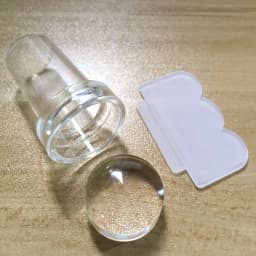 1pc Transparent Silicone Nail Art Stamping Kit French Design For Manicure Plate Stamp Polish Seal Two Side Stamper Scraper Tools