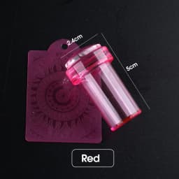 1pc Transparent Silicone Nail Art Stamping Kit French Design For Manicure Plate Stamp Polish Seal Two Side Stamper Scraper Tools