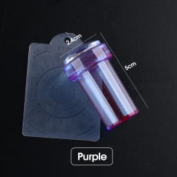 1pc Transparent Silicone Nail Art Stamping Kit French Design For Manicure Plate Stamp Polish Seal Two Side Stamper Scraper Tools