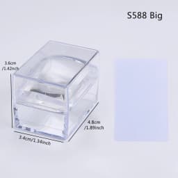 1pc Transparent Silicone Nail Art Stamping Kit French Design For Manicure Plate Stamp Polish Seal Two Side Stamper Scraper Tools